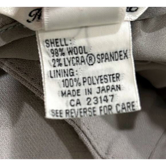 Talbots Petites Light Gray Wool Lycra High Rise Dress Pants Trousers - Picture 8 of 9